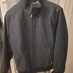 NWT Calvin Klein Men's Gray Wool Jacket - Medium